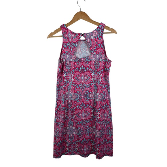 Talbots Effortless Jersey Medallion Open
Back Dress Small Pink‎ Paisley Preppy - Picture 4 of 11